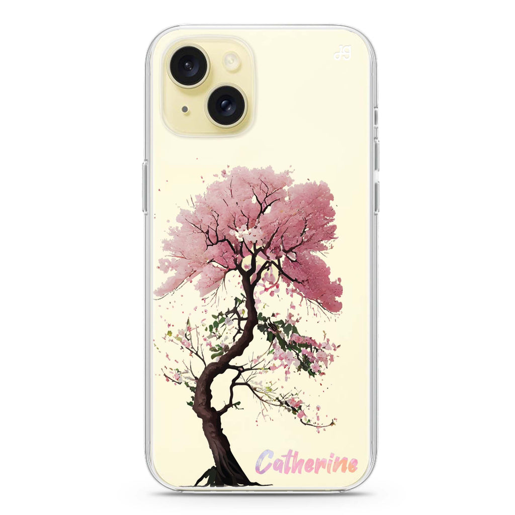 Cherry tree iPhone 15 plus Ultra Clear Case