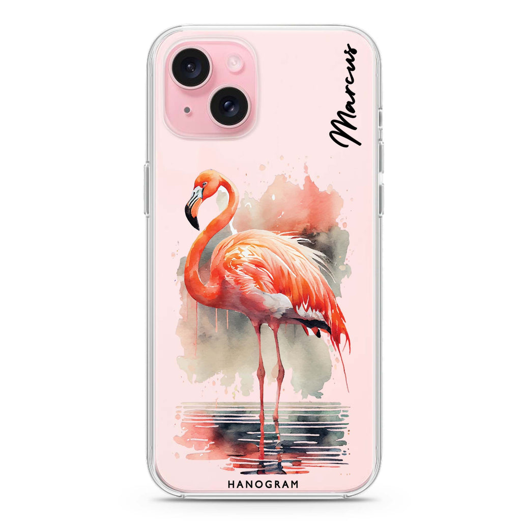 Flamingo in water iPhone Ultra Clear Case