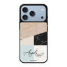 Marble Abstract V personalized name abstract marble iPhone 18 Pro Max mirror case
