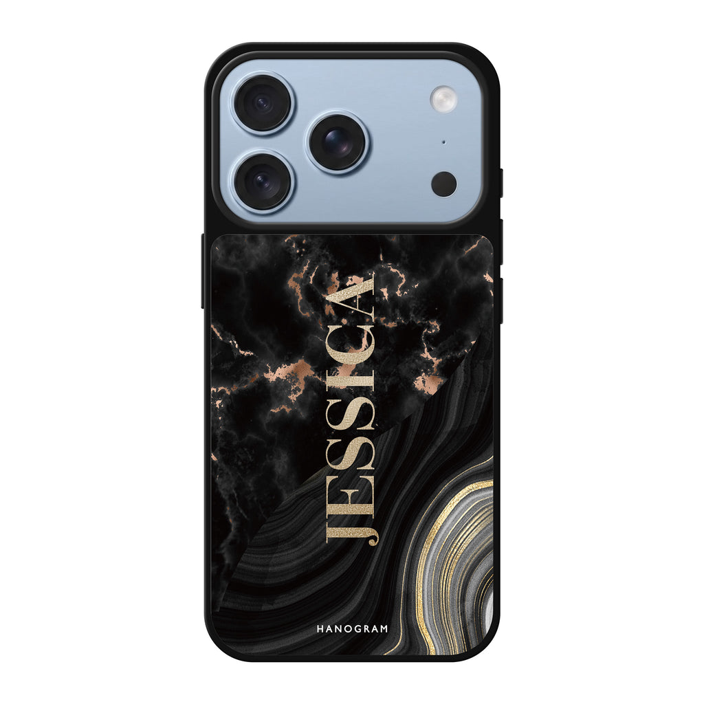 Sumptuous Marble personalized name marble elegant iPhone 18 Pro Max mirror case