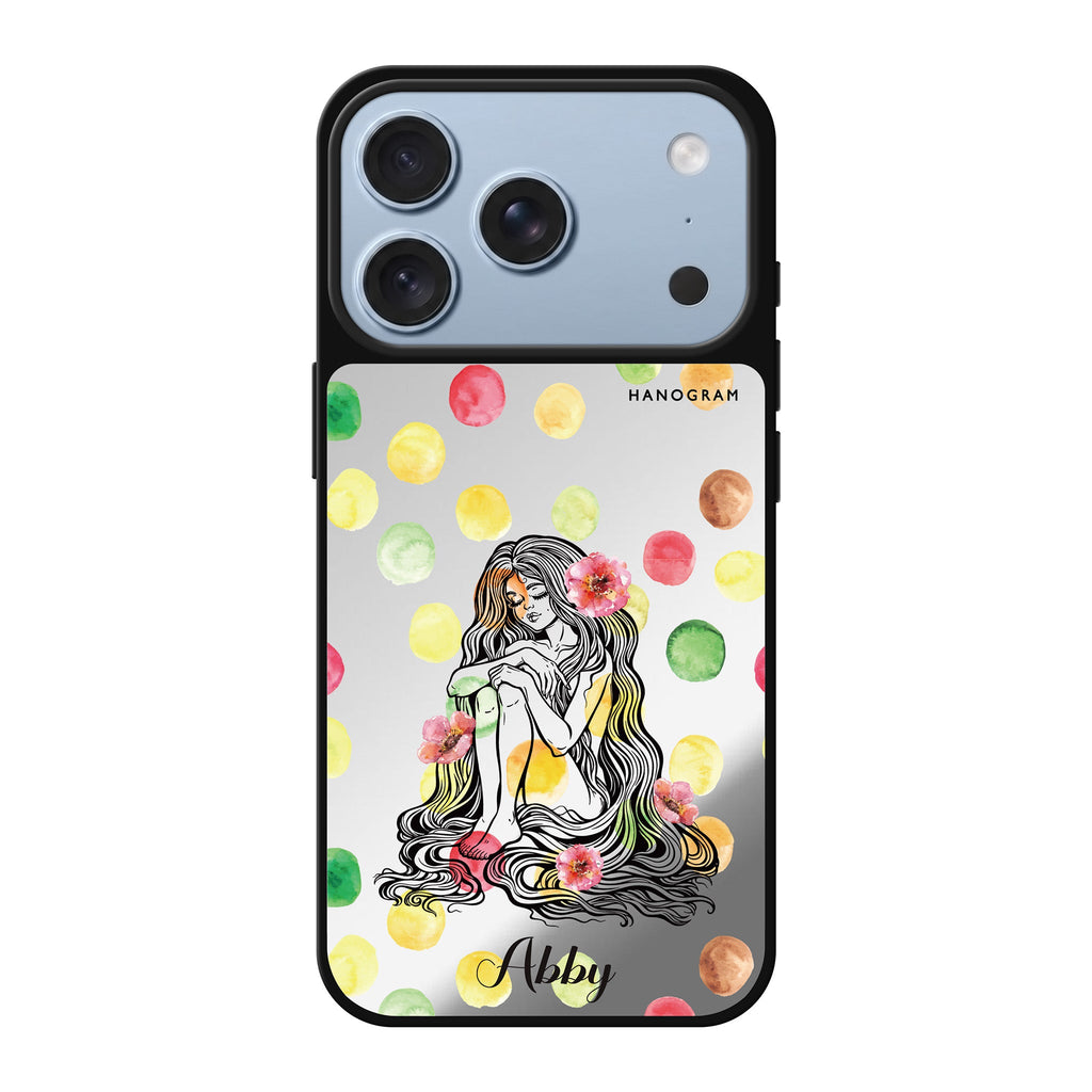 The Inner Self personalized name typography iPhone 18 Pro Max mirror case