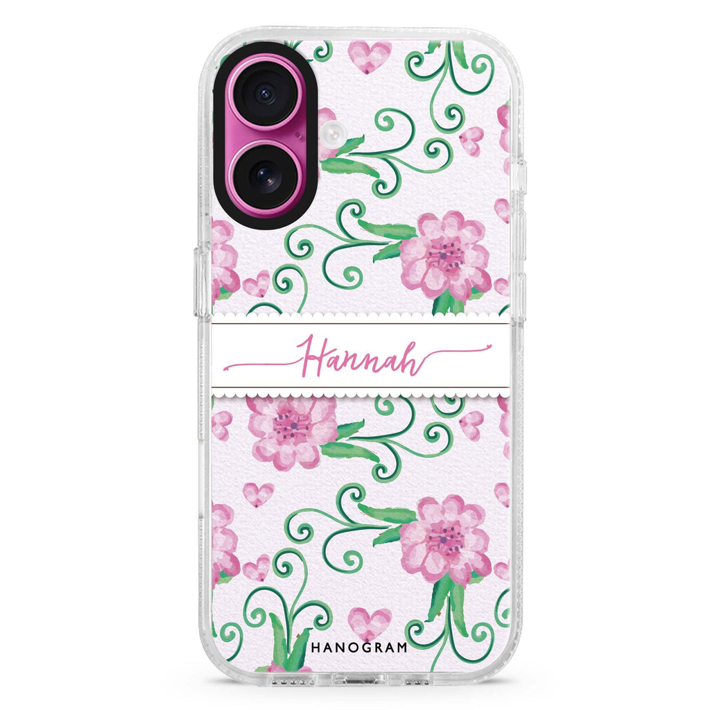 The Dancing Flower MagSafe Compatible iPhone 16 Ultra Clear Case - Personalized and Stylish Protection