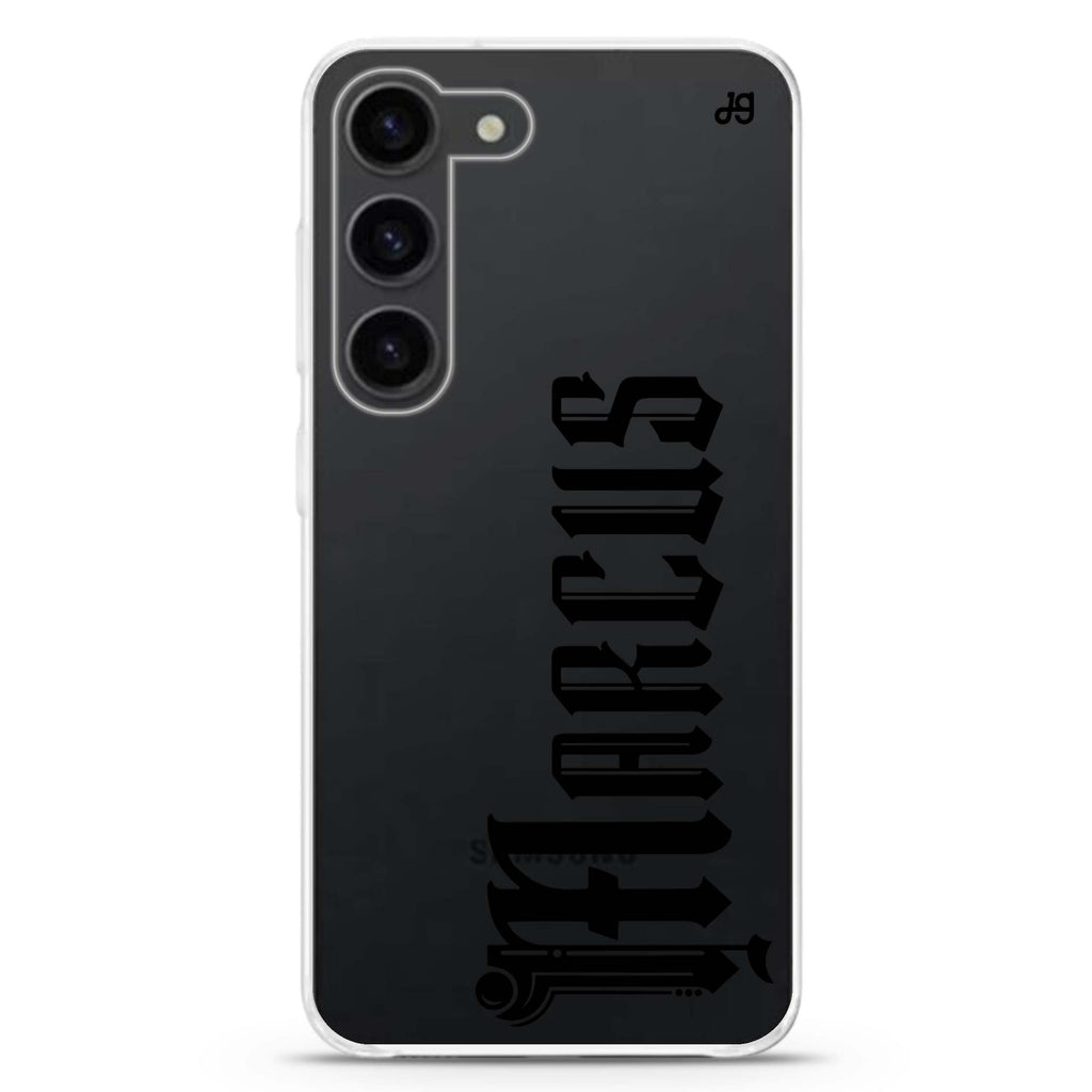 Custom personalized ultra-clear case for Samsung Galaxy S23/S22, front view