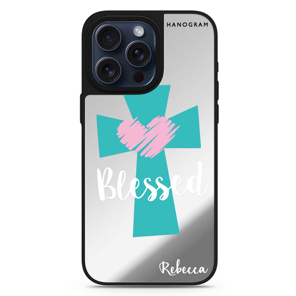 Blessed personalized name MagSafe mirror case for iPhone 16/15/14 Pro Max and Pro, main view