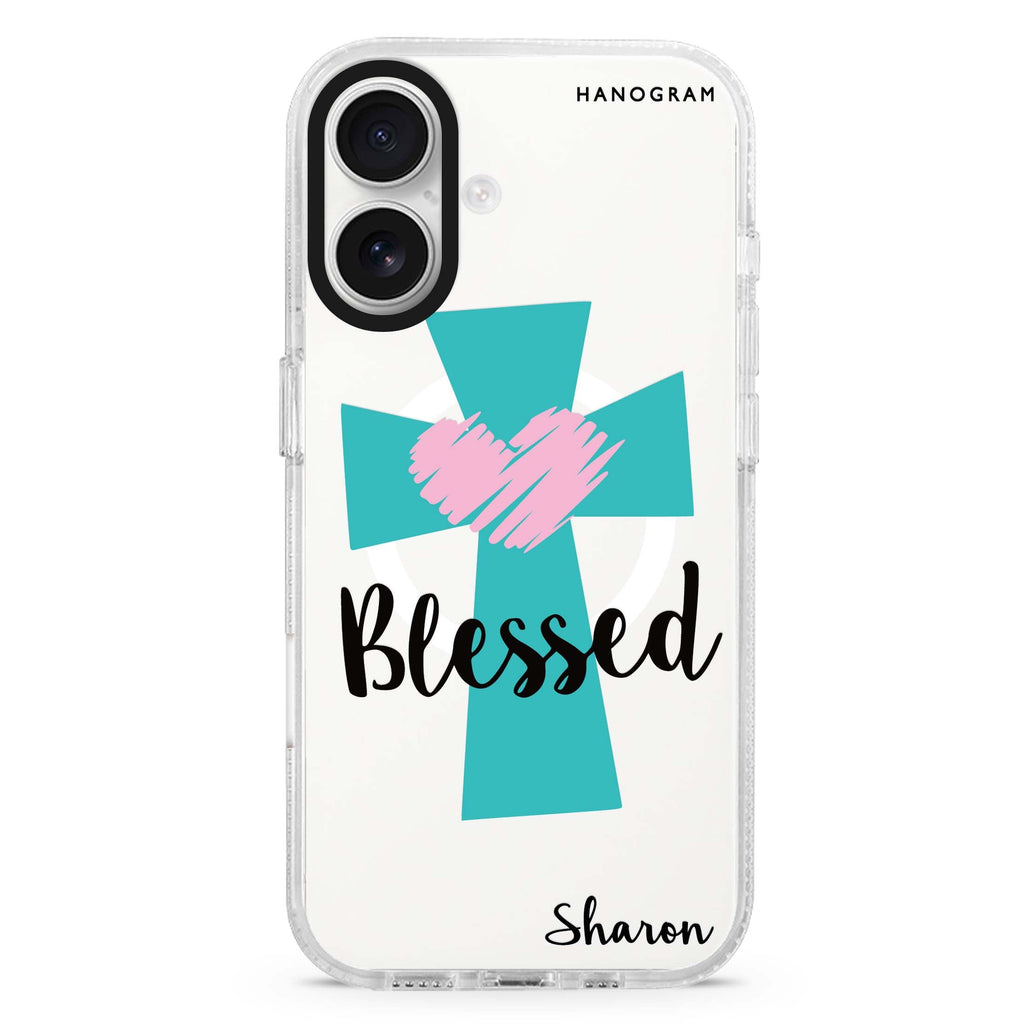 Blessed MagSafe Compatible iPhone 16 Ultra Clear Case - Personalized and Stylish Protection