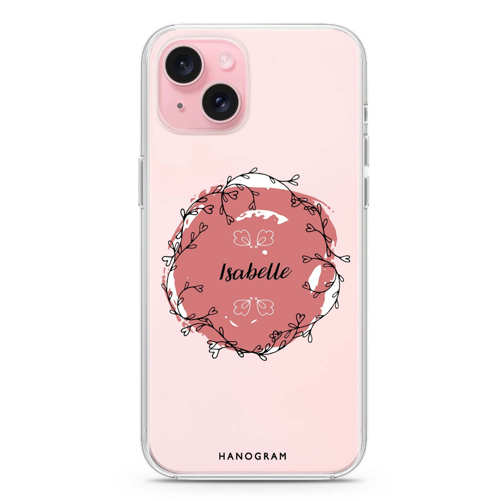Heart Crown iPhone 15 plus Ultra Clear Case