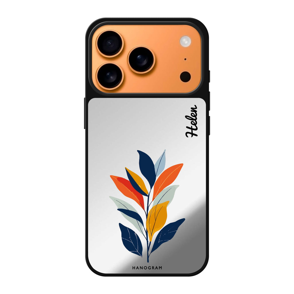 Golden Stroll personalized name gold travel iPhone 17 Pro Max mirror case