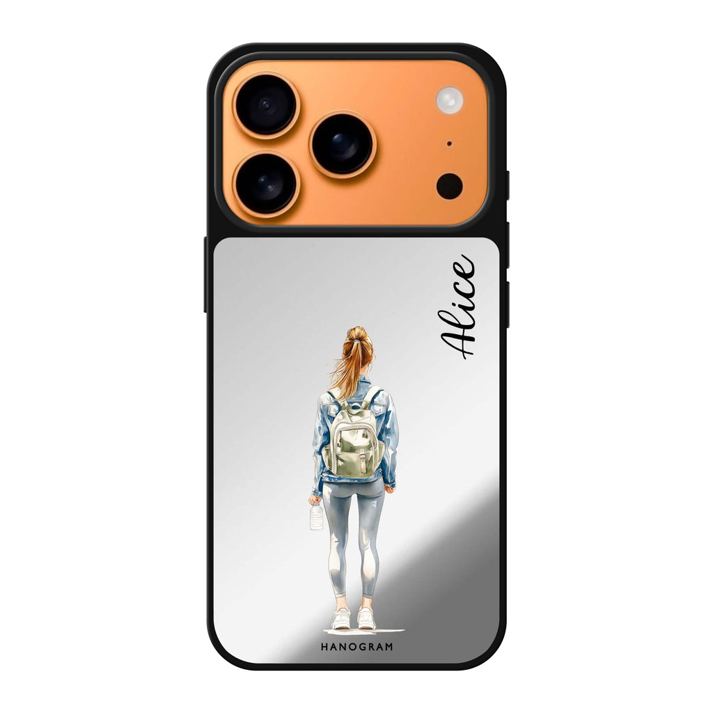 Weekend Flow personalized name abstract iPhone 17 Pro Max mirror case