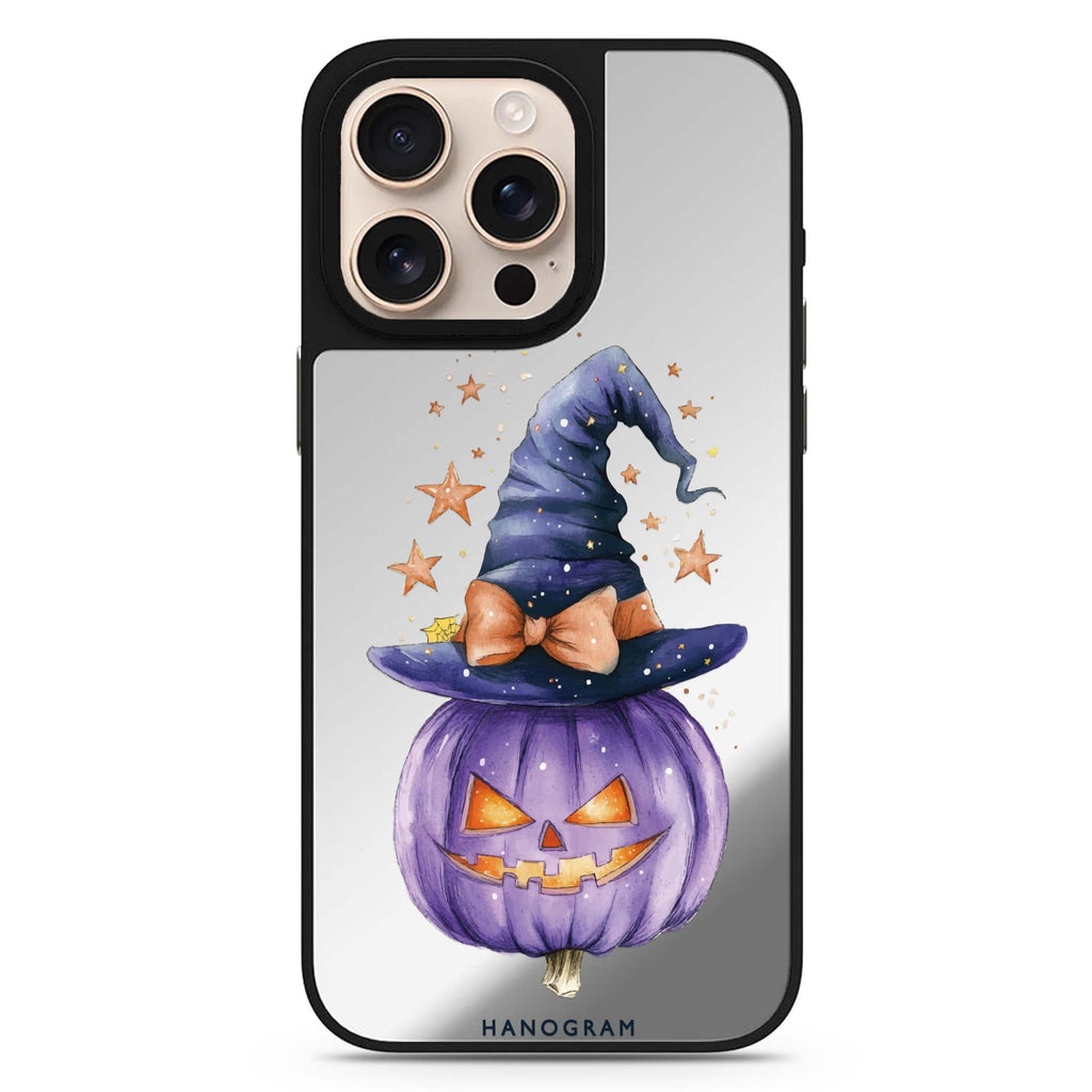 Starry Bow Pumpkin cute aesthetic design iPhone 16/15/14 Pro Max & Pro mirror case