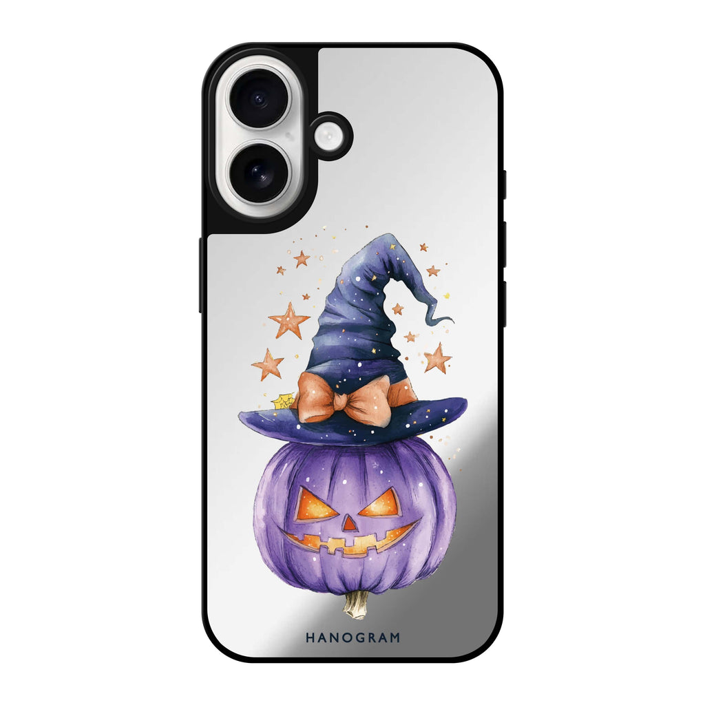 Starry Bow Pumpkin MagSafe Compatible Mirror Case