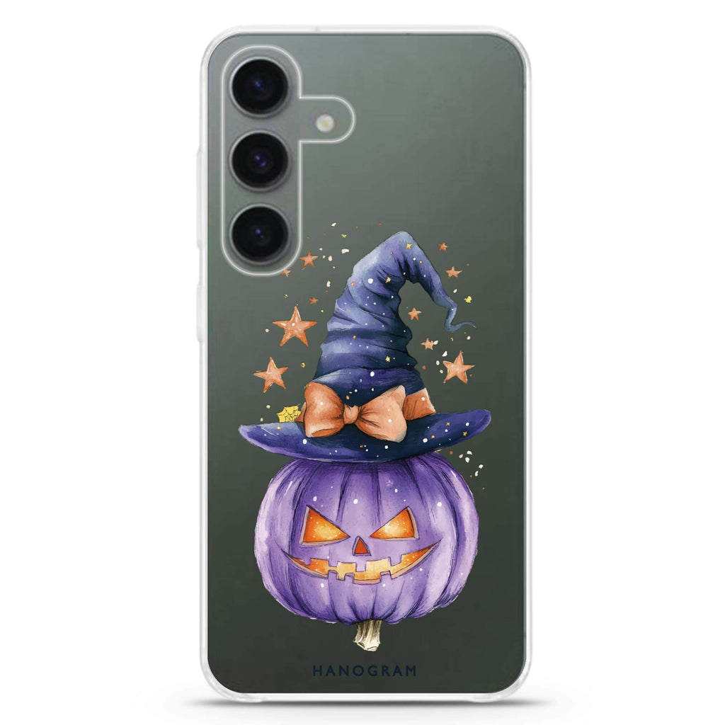 Starry Bow Pumpkin Samsung Galaxy Ultra Clear Case