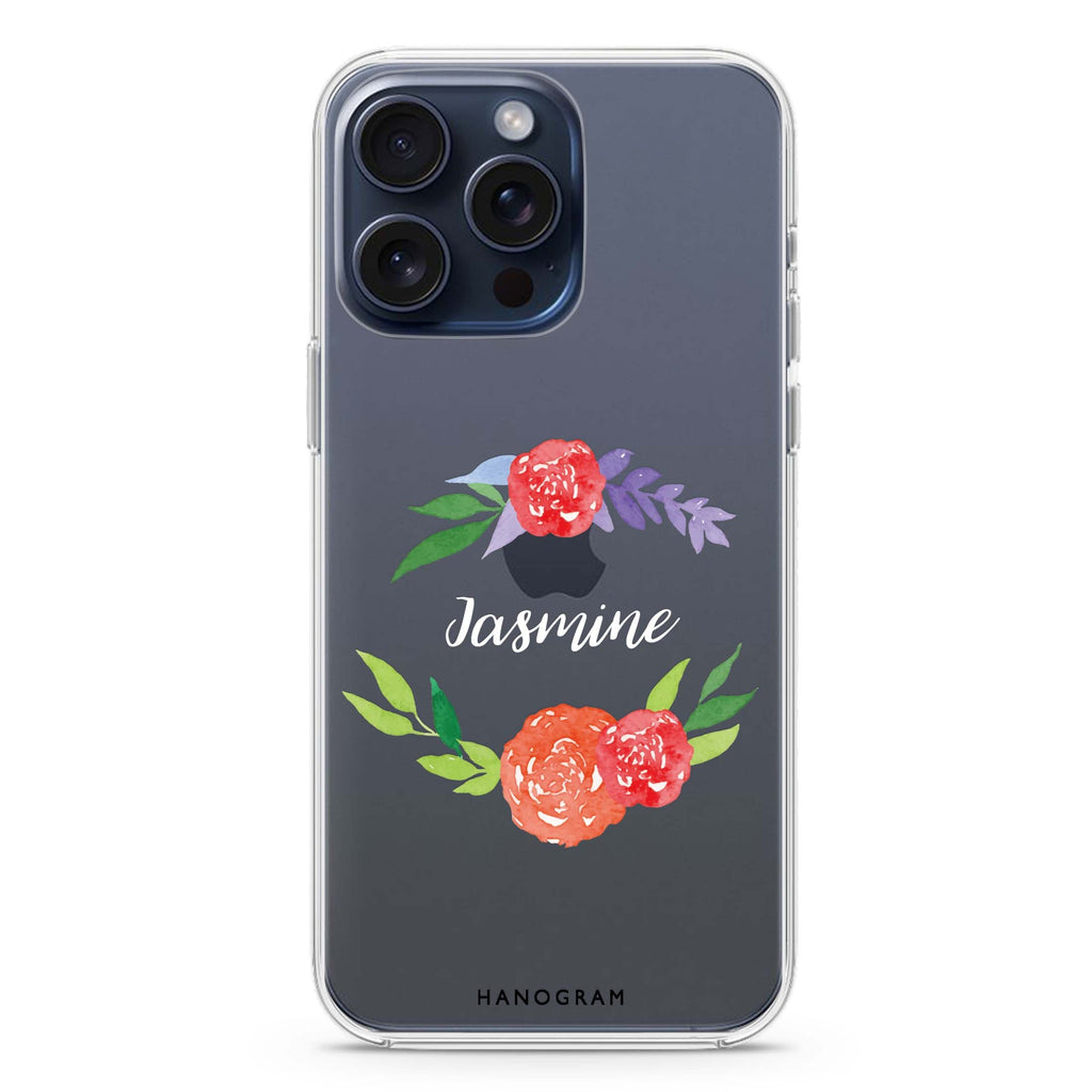 Floral Circle iPhone Ultra Clear Case