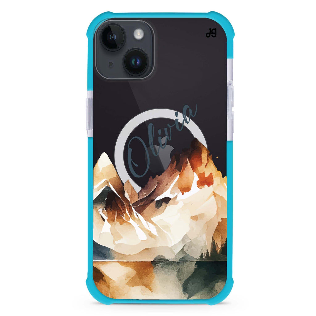 Hills Drawing iPhone 15 Plus MagSafe Compatible Ultra Shockproof Case