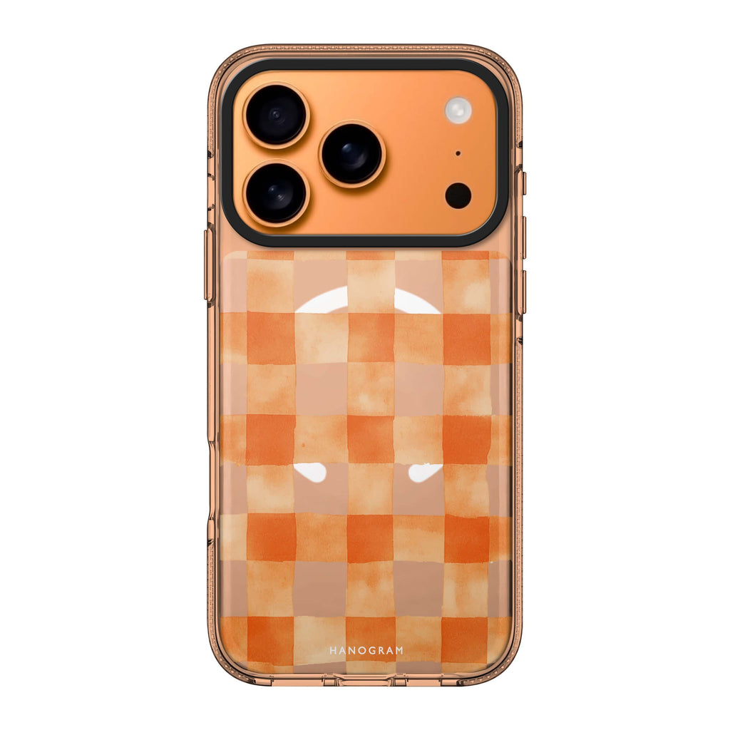 Spice Grid pattern geometric iPhone 17 Pro Max ultra clear case