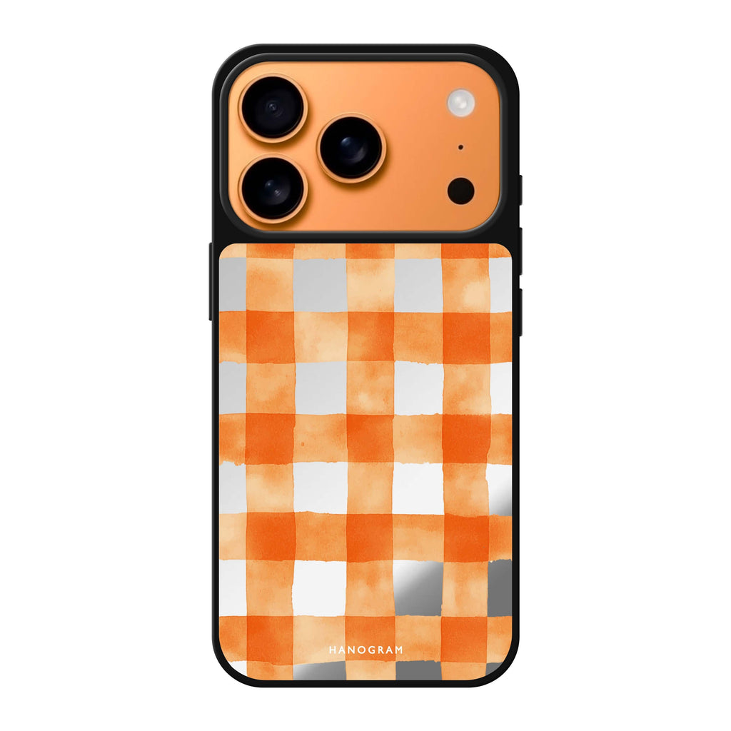 Spice Grid pattern geometric iPhone 17 Pro Max mirror case