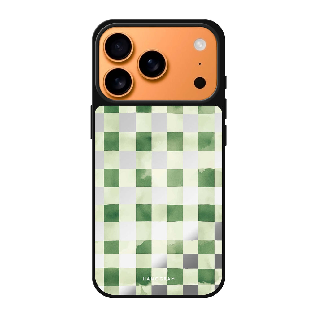 Meadow Checks floral nature pattern iPhone 17 Pro Max mirror case