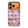 Lavender Checks purple flower floral pattern iPhone 17 Pro Max ultra clear case
