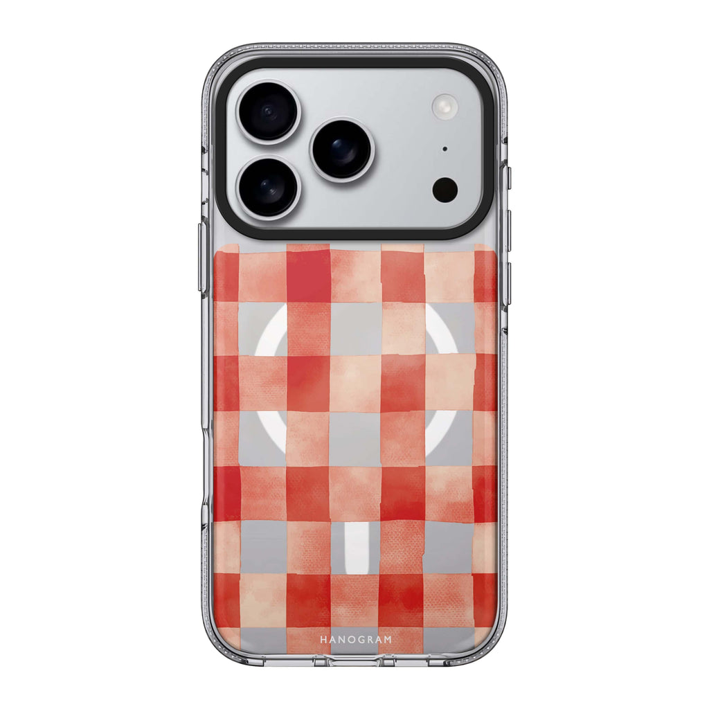 Cherry Checks cherry fruit pattern iPhone 17 Pro Max ultra clear case