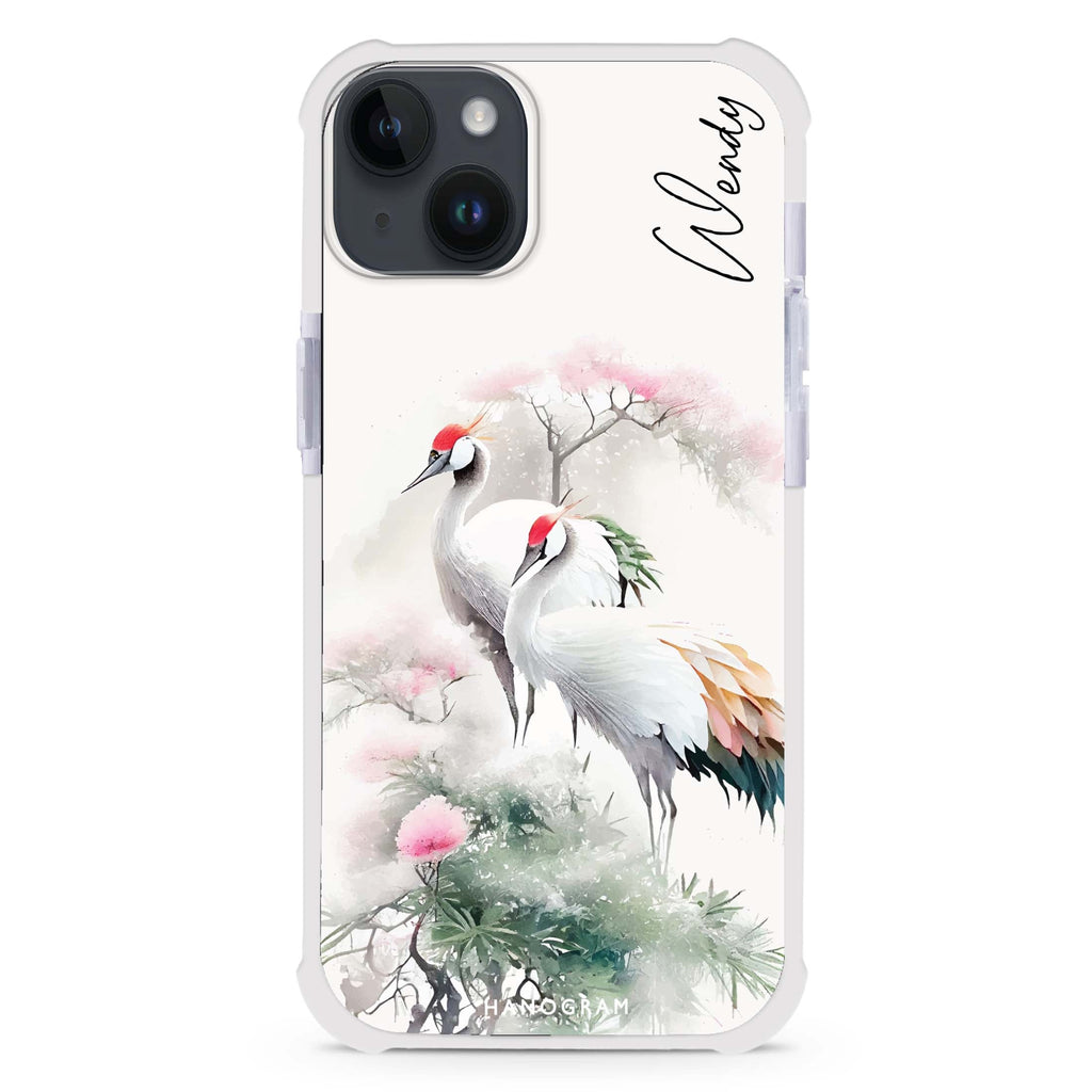 Pines & cranes iPhone 15 Plus Ultra Shockproof Case