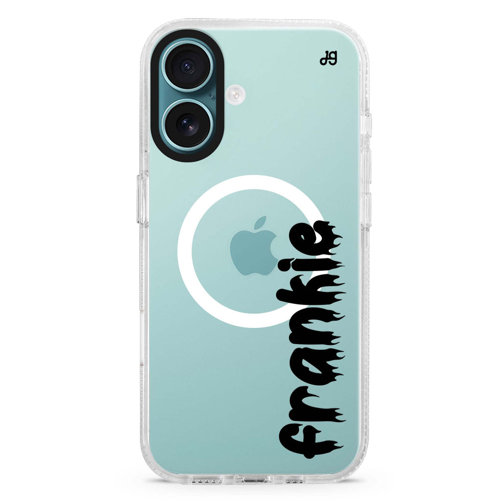 Haunted Name Glow MagSafe Compatible Ultra Clear Case