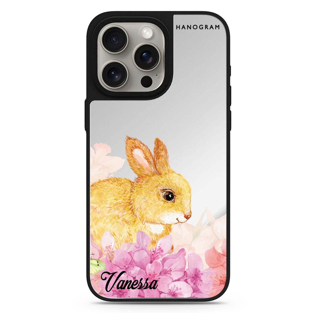 Bunny & Me personalized name MagSafe mirror case for iPhone 16/15/14 Pro Max and Pro, main view