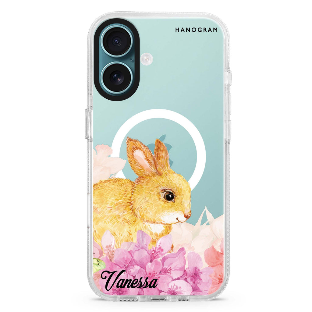 Bunny & Me MagSafe Compatible iPhone 16 Ultra Clear Case - Personalized and Stylish Protection