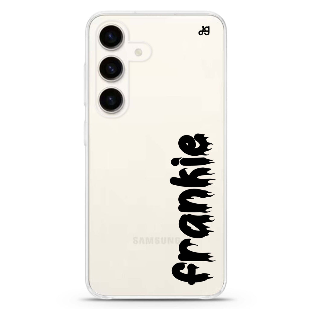 Haunted Name Glow Samsung Galaxy Ultra Clear Case