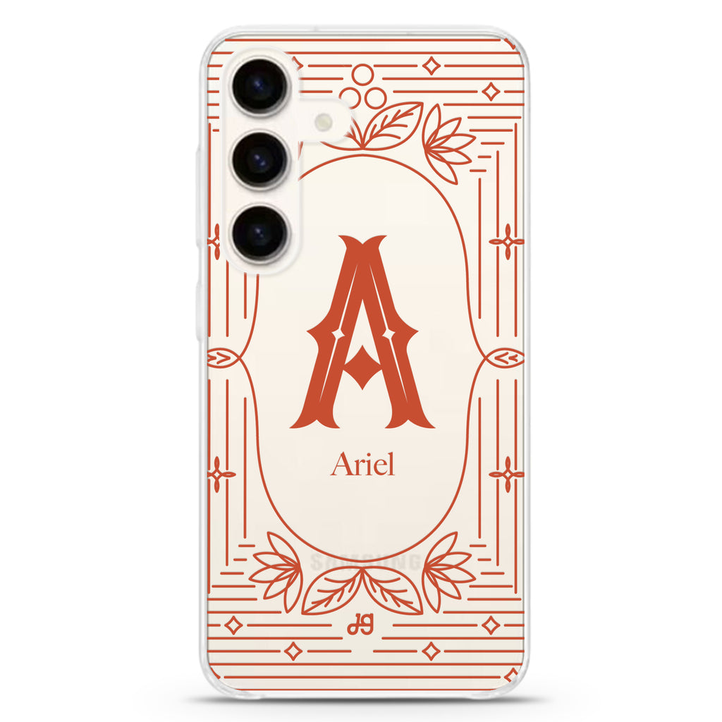 Artistic Monogram I Samsung Galaxy Ultra Clear Case
