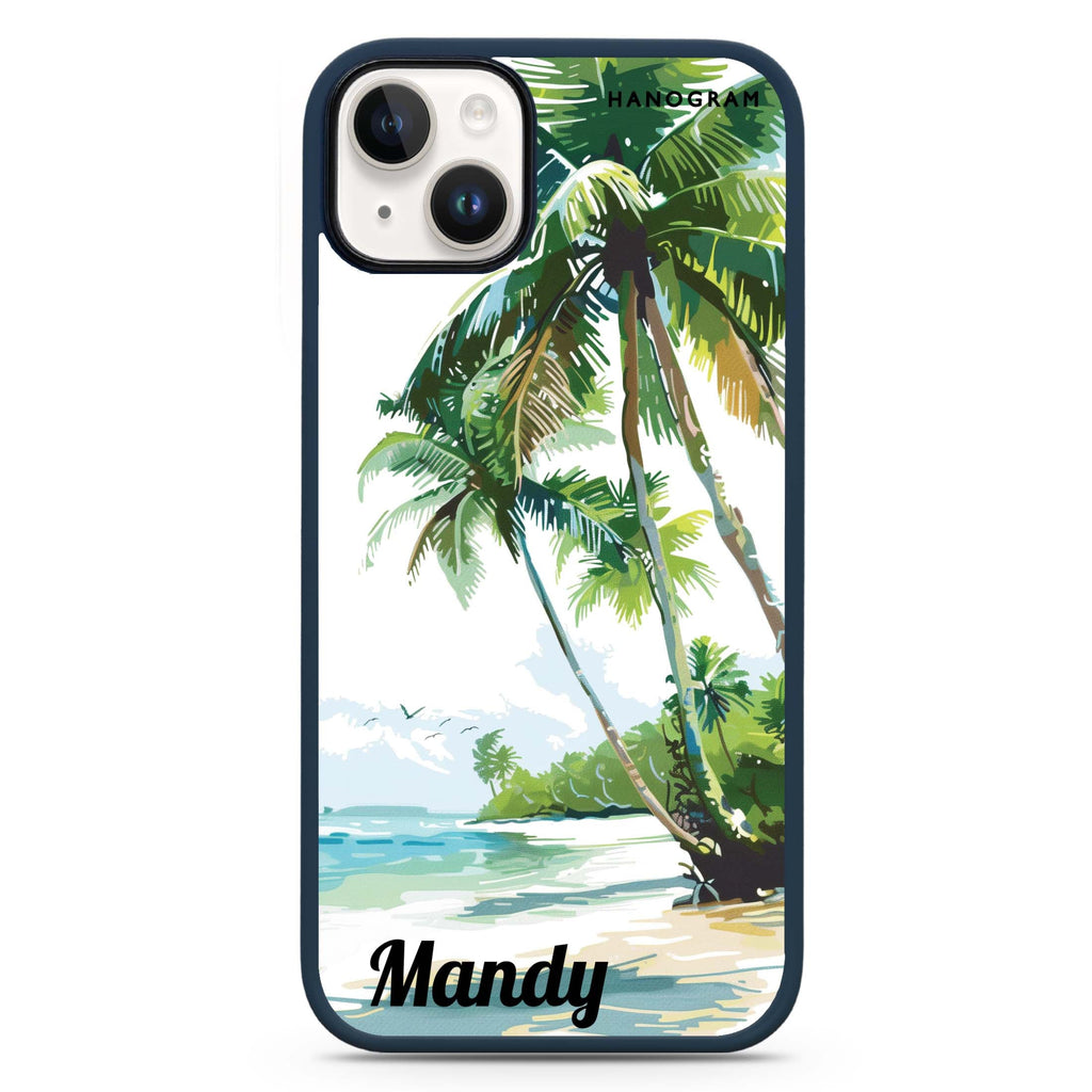 Tropical Tranquility iPhone 15 Impact Guard Bumper Case