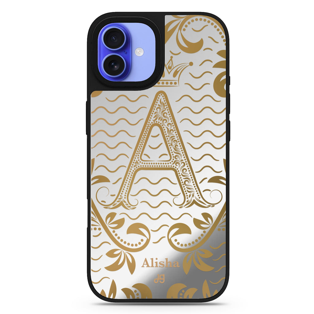 Royal Vintage Monogram MagSafe Compatible Mirror Case