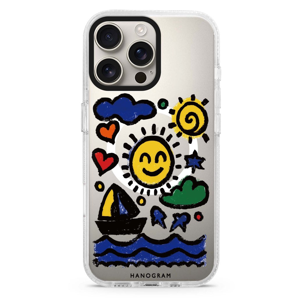 Seaside Memories MagSafe Compatible Ultra Clear Case