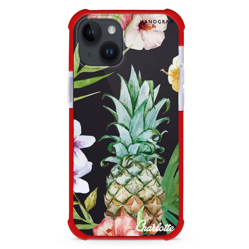 Pineapple & Floral iPhone 15 Plus Ultra Shockproof Case