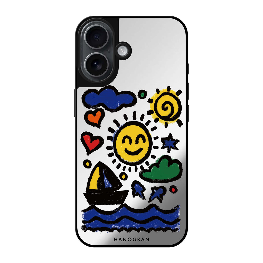 Seaside Memories MagSafe Compatible Mirror Case