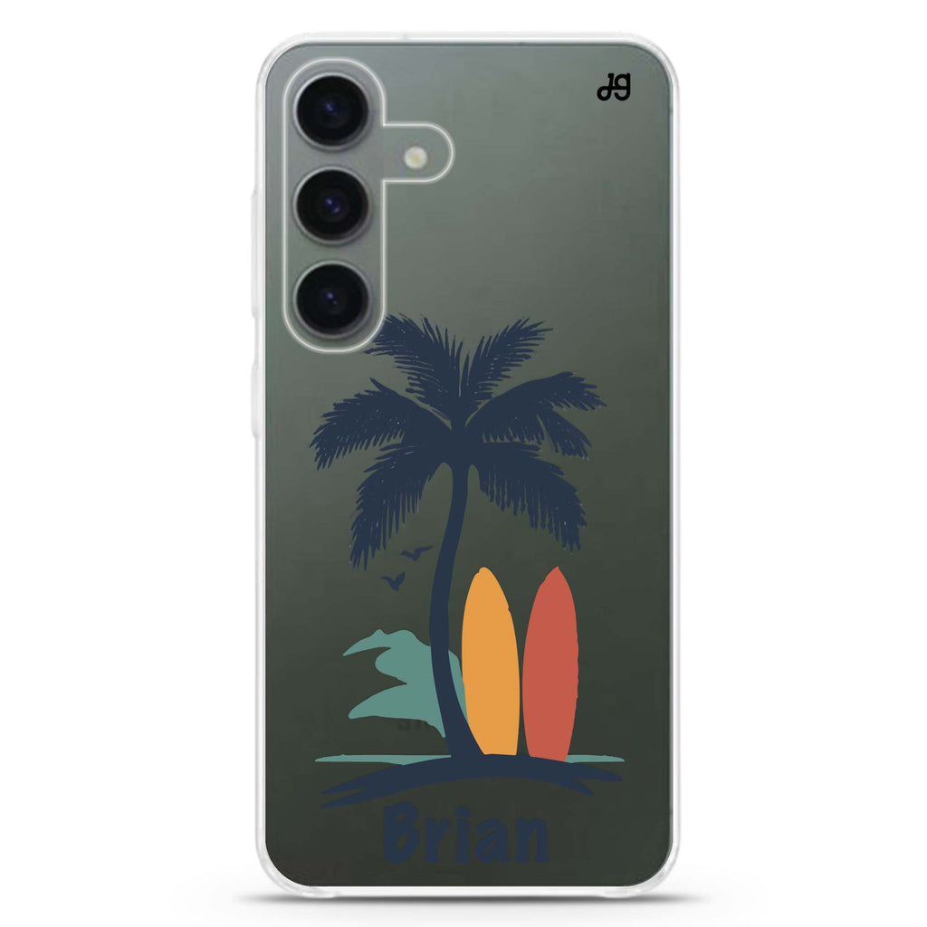 Palm & Board Samsung Galaxy Ultra Clear Case