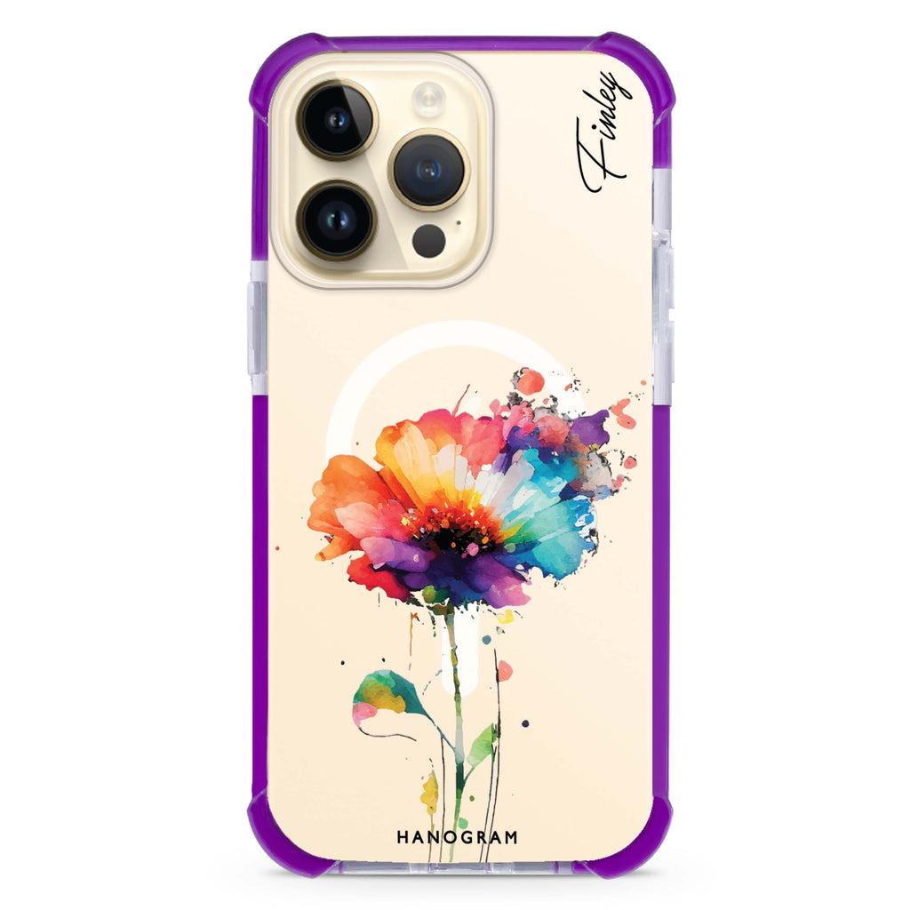 A Beautiful Watercolour Flower MagSafe Compatible Ultra Shockproof Case