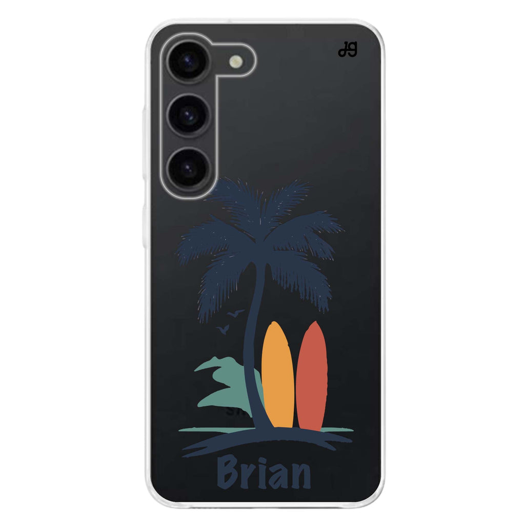 Palm & Board Samsung Galaxy Ultra Clear Case