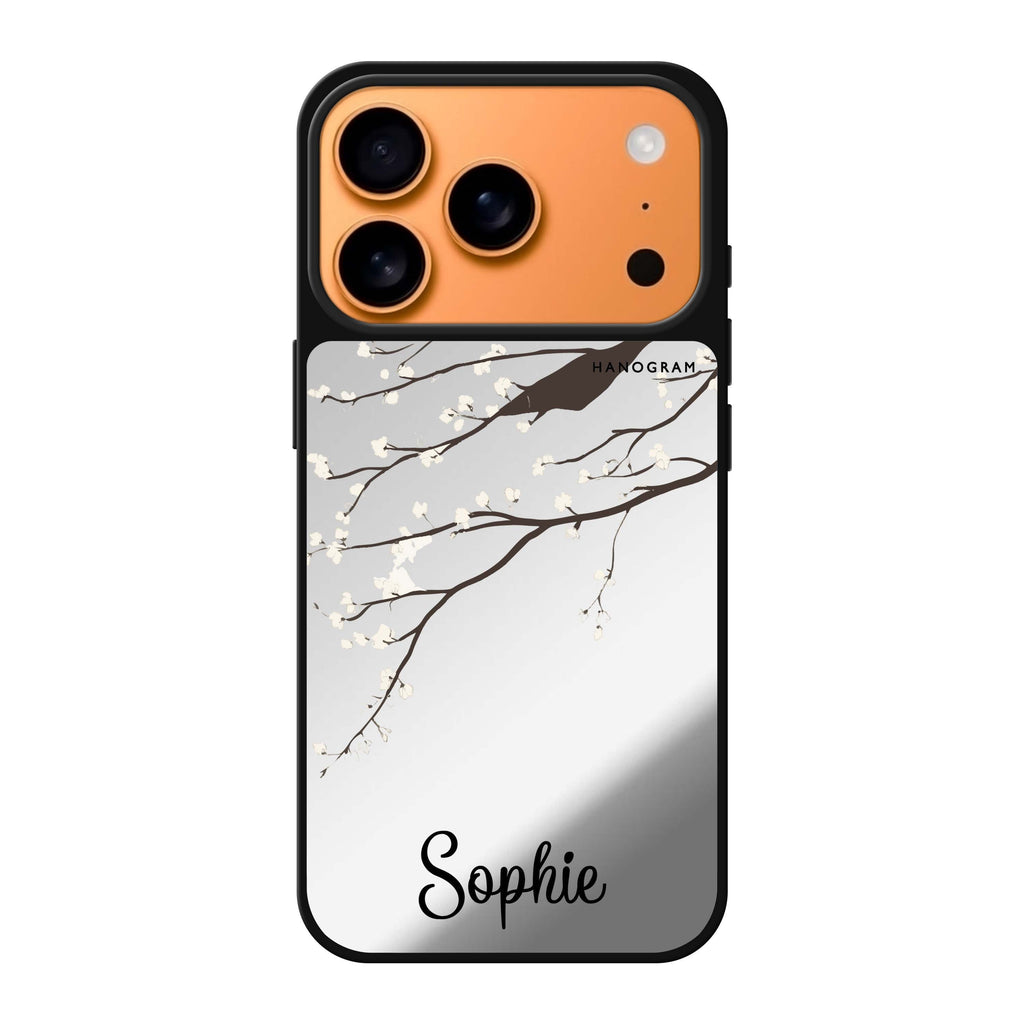 First Light personalized name iPhone 17 Pro Max mirror case