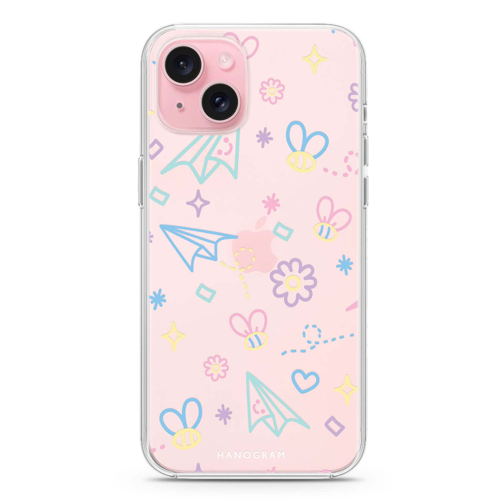 Playful Patterns iPhone 15 plus Ultra Clear Case