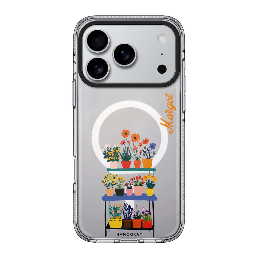 Petal Pop Style 1 personalized name flower floral playful iPhone 17 Pro Max ultra clear case