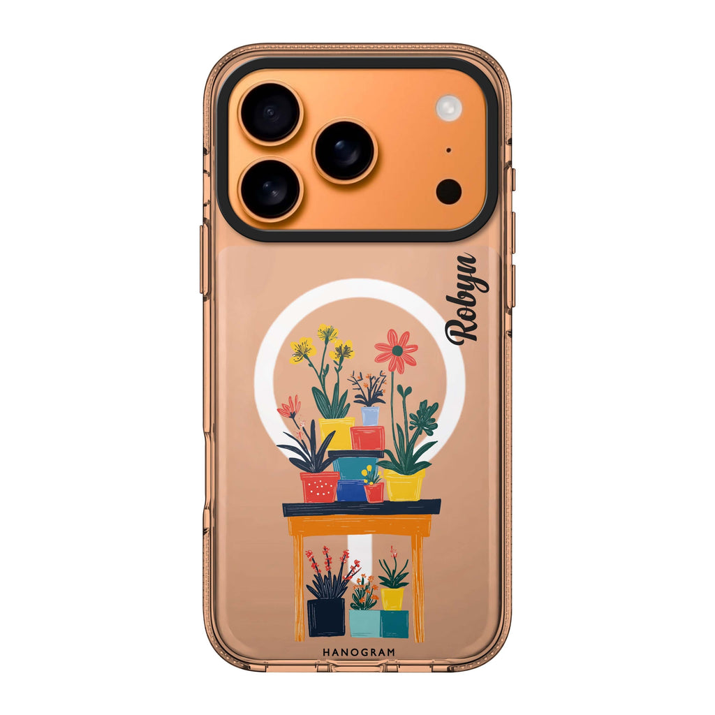 Color Stand personalized name graphic iPhone 17 Pro Max ultra clear case