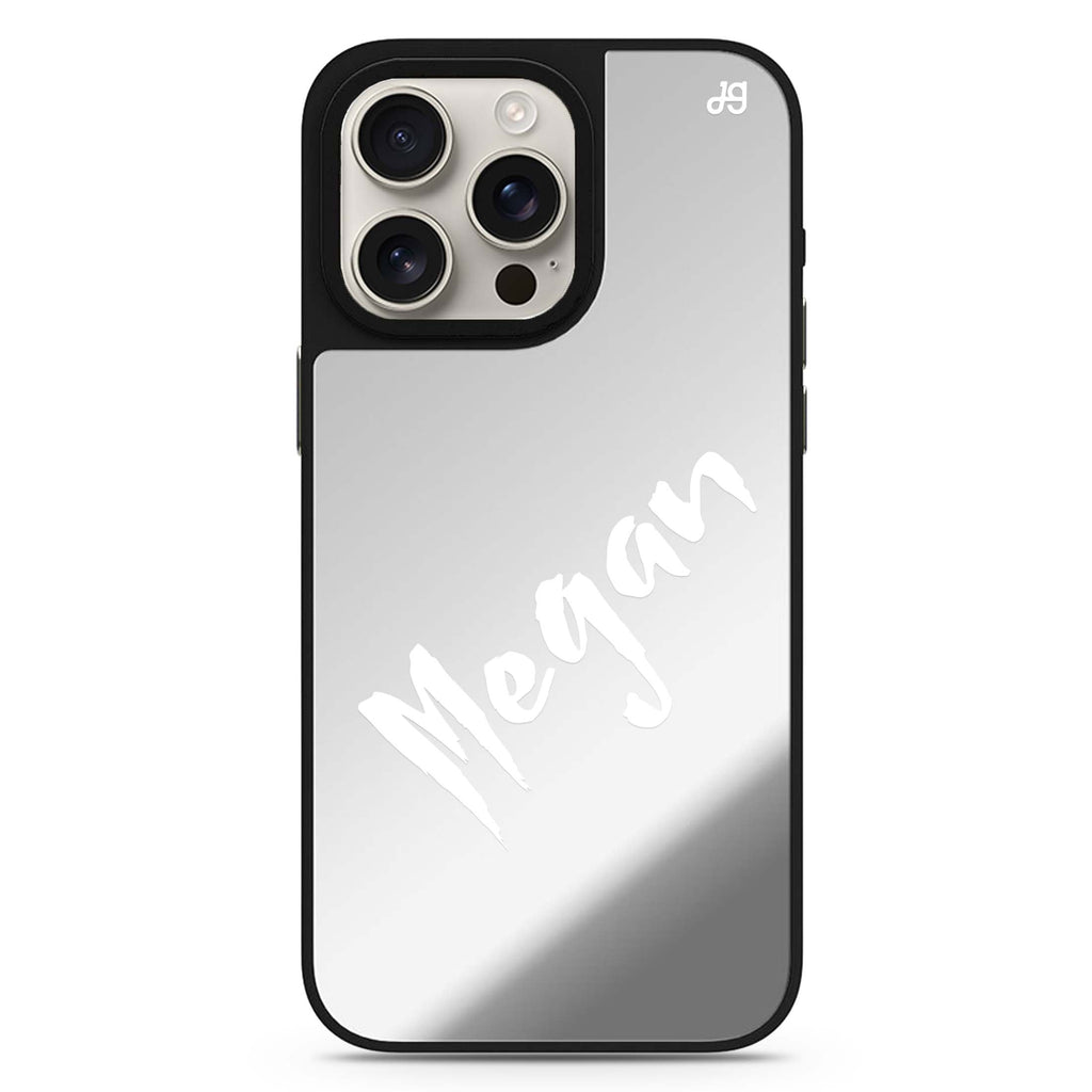 Spooky Custom Charm personalized name MagSafe mirror case for iPhone 16/15/14 Pro Max and Pro, main view