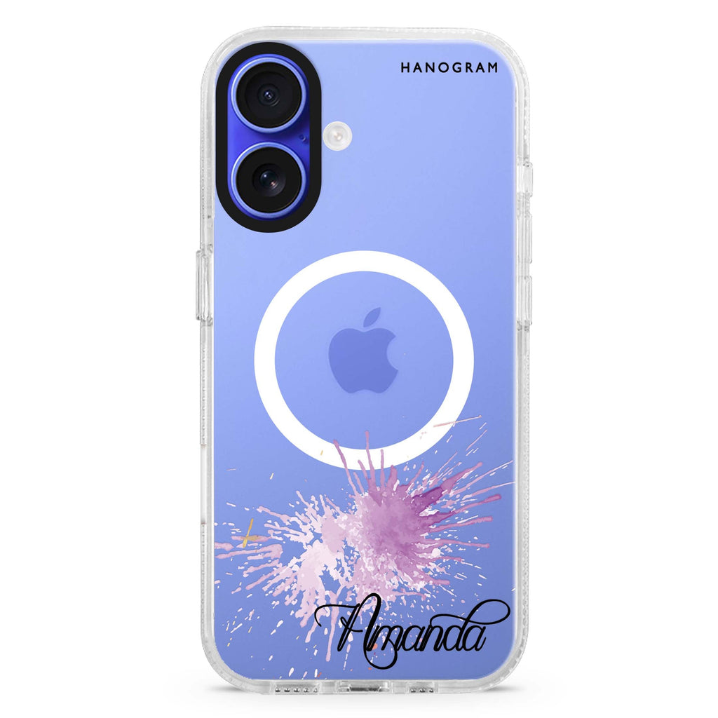Paint Smash MagSafe Compatible iPhone 16 Ultra Clear Case - Personalized and Stylish Protection