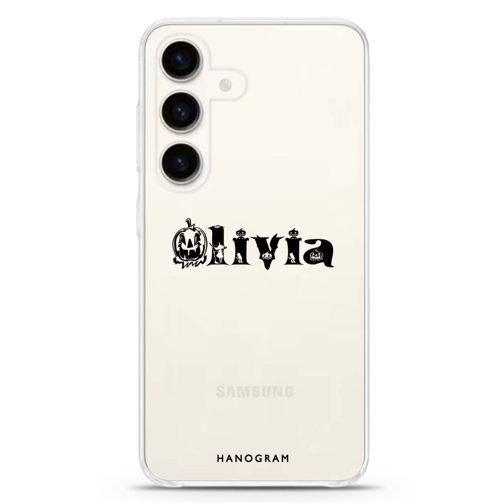 Pumpkin Glow Personal Samsung Galaxy Ultra Clear Case
