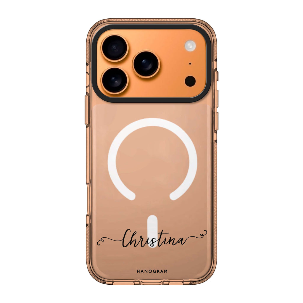 Vine personalized name flower floral iPhone 17 Pro Max ultra clear case