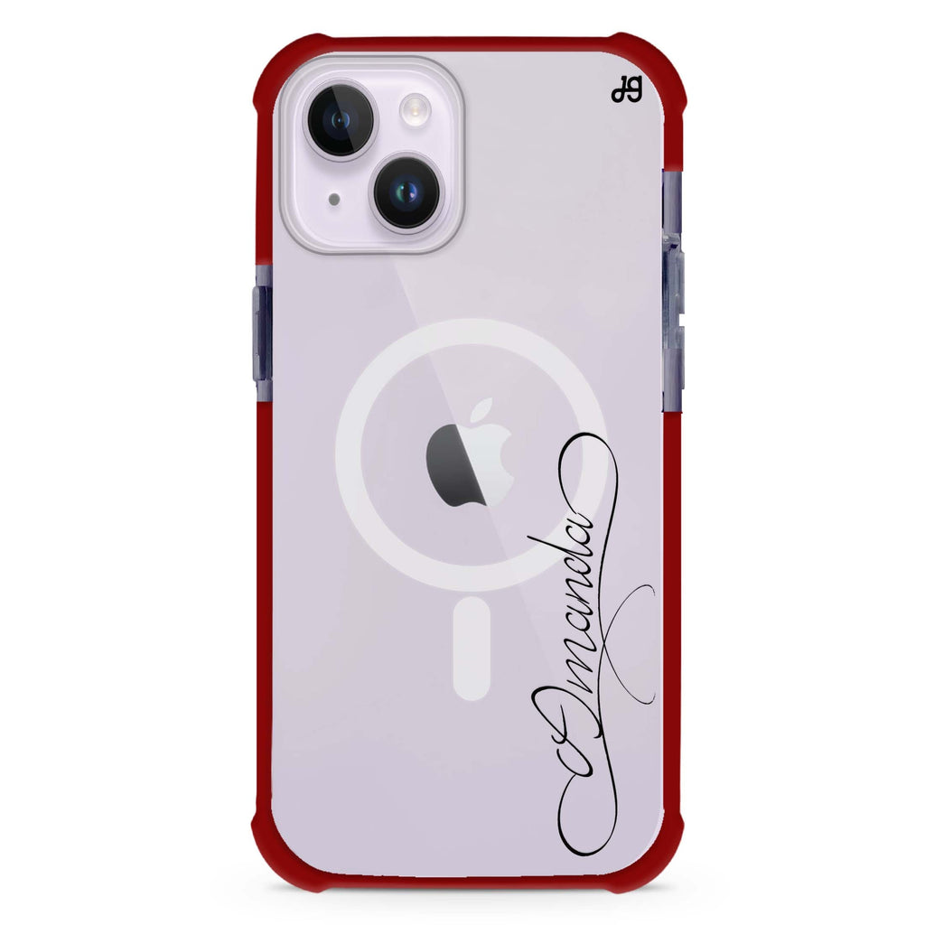 Cursive I iPhone 15 Plus MagSafe Compatible Ultra Shockproof Case