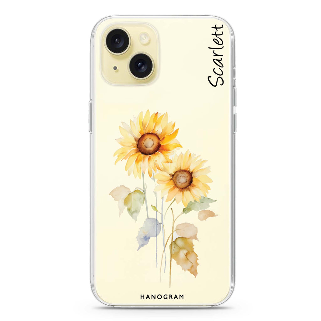 Sunny Blooms iPhone 15 Ultra Clear Case