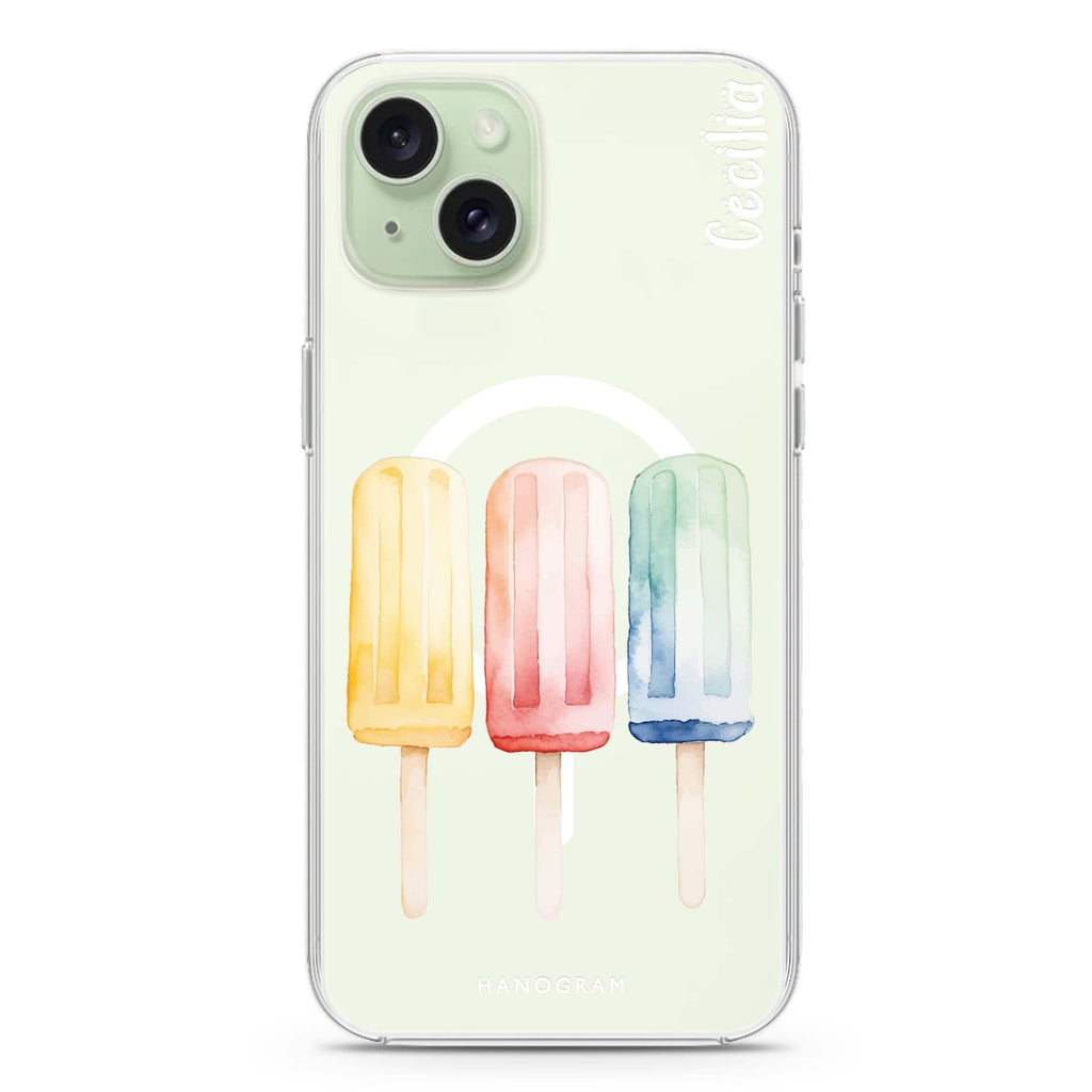 Popsicle Passion iPhone 15 Plus MagSafe Compatible Ultra Clear Case