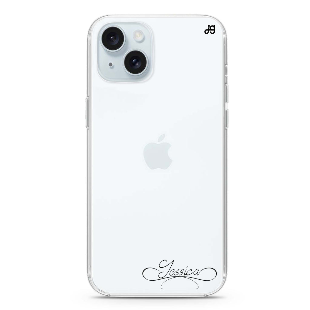 Cursive II iPhone 15 plus Ultra Clear Case