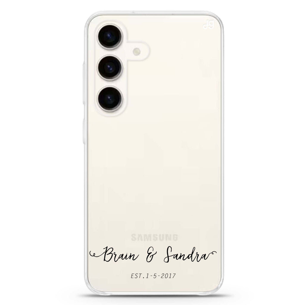 You & Me & Our Date Samsung Galaxy Ultra Clear Case