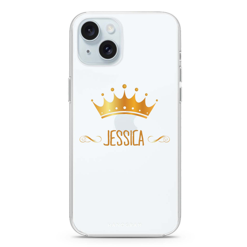 Queen's crown iPhone 15 plus Ultra Clear Case